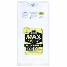 【100L】ゴミ袋 業務用MAX S-100 0.020mm 半透明 10枚×40冊入