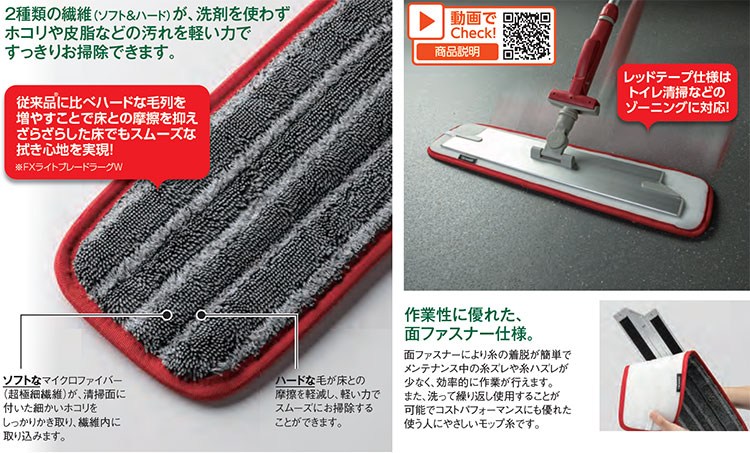 モップ　防滑床用FXスベールラーグ