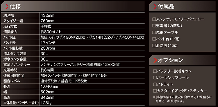 床洗浄機 ROOK17快α(ルーク17快アルファ)