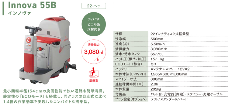 床洗浄機 Innova55B(インノヴァ55B)