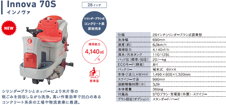 床洗浄機 Innova70S(インノヴァ70S)