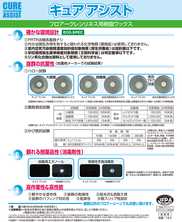 ワックス キュアアシスト 18L