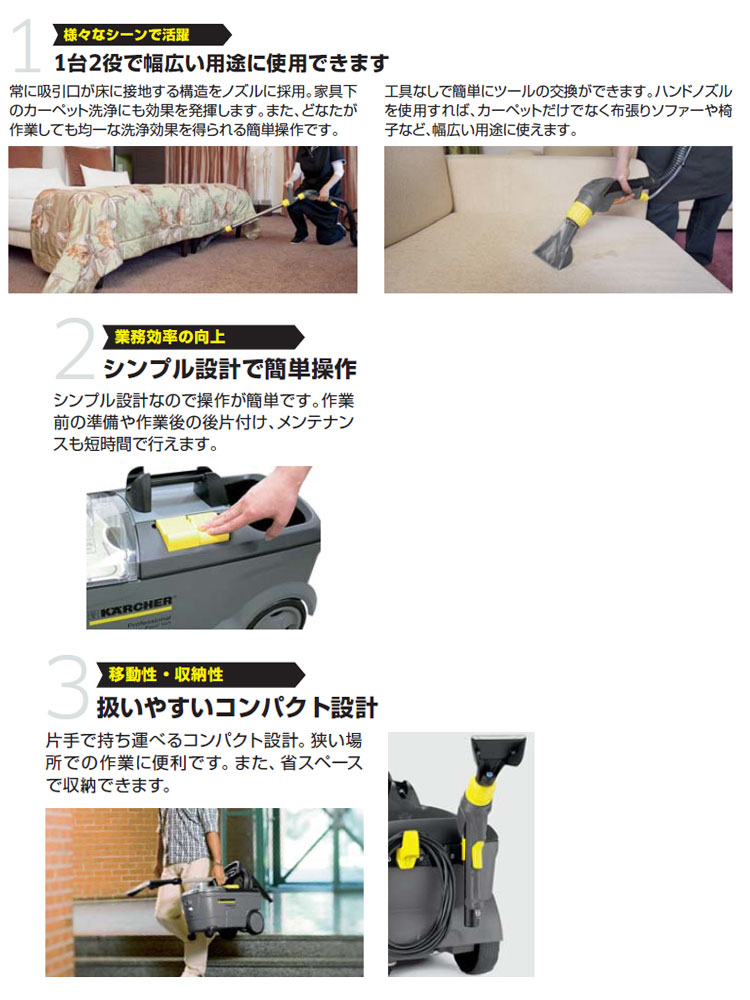 クリーナー　業務用カーペットリンスクリーナーPuzzi10/1