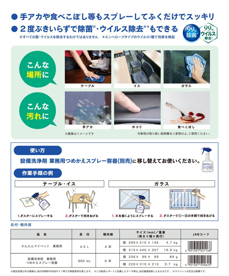 かんたんマイペット　業務用　4.5L