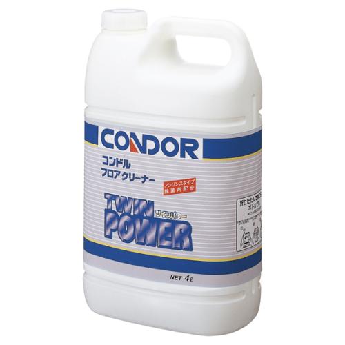 洗剤 コンドルフロアクリーナー ツインパワー 4L